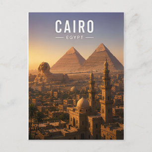 Kairo Ägypten Niltal Antike Stadt Reise Postkarte