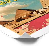 Kairo Ägypten Pop Kunst, Dichtung und Musik Poster (Ecke)