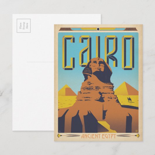 Kairo, Ägypten Postkarte (Vorne/Hinten)