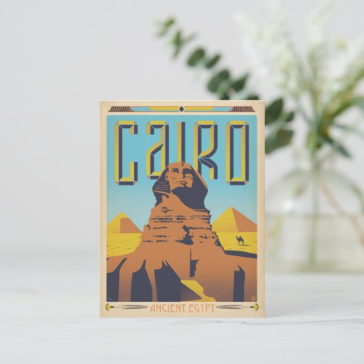 Kairo, Ägypten Postkarte (Stehend Vorderseite)