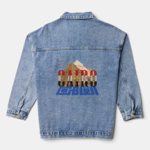 Kairo Ägypten Pyramiden Jeansjacke