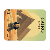 Kairo Ägypten Pyramiden & Sphinx Vintag Magnet (Horizontal)