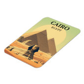 Kairo Ägypten Pyramiden & Sphinx Vintag Magnet (Linke Seite)