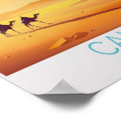 Kairo Ägypten Pyramids Travel Poster (Ecke)