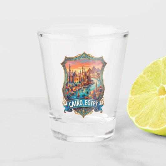 Kairo Ägypten Reise Schnapsglas (Vorderseite)