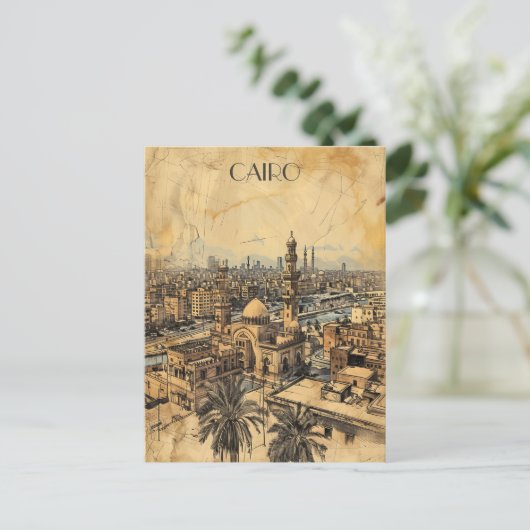 Kairo Ägypten Reisen Postkarte (Stehend Vorderseite)