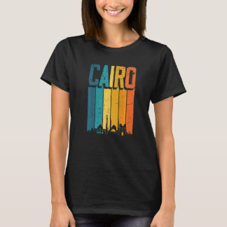 Kairo Ägypten Retro Vintag Sunset Skyline Kairo T-Shirt