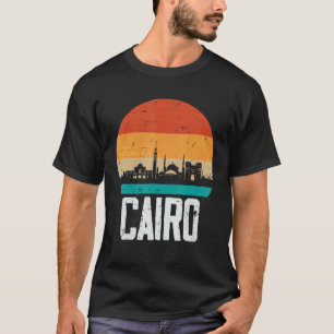 Kairo Ägypten Retro Vintag Sunset Skyline Kairo T-Shirt