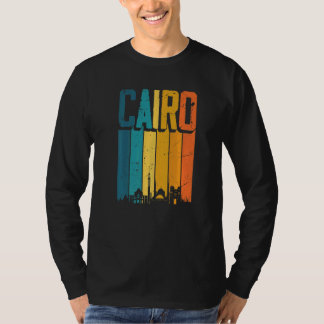Kairo Ägypten Retro Vintag Sunset Skyline Kairo T-Shirt
