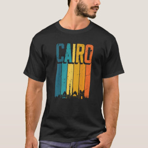 Kairo Ägypten Retro Vintag Sunset Skyline Kairo T-Shirt