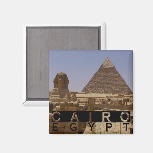 Kairo Ägypten Souvenir Magnet (Vorderseite/Rückseite)