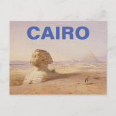 Kairo, Ägypten - Sphinx & Pyramid Postcard Postkarte (Vorderseite)
