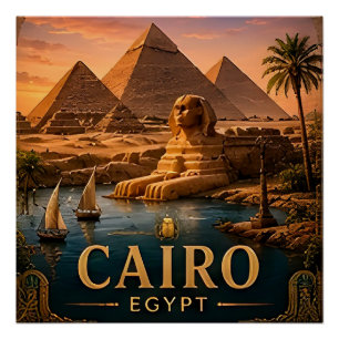 🧲 Kairo Ägypten Urlaub Andenken Für Reisende 🧲 Poster