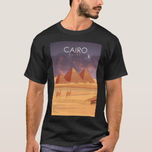 Kairo Ägypten Vintage Minimal Retro Reiseplakat be T-Shirt