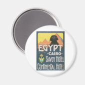 Kairo Ägypten - Vintage Reiseplakat Art Magnet (Vorderseite/Rückseite)