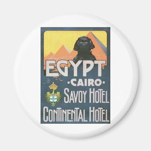 Kairo Ägypten - Vintage Reiseplakat Art Magnet (Vorne)
