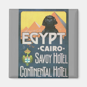 Kairo Ägypten - Vintage Reiseplakatkunst Magnet
