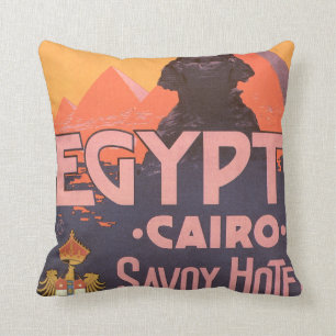 Kairo Ägypten Vintage-Reiseposter Kissen