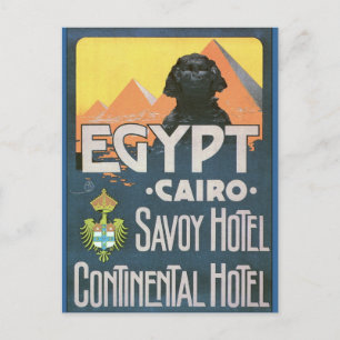 Kairo Ägypten - Vintage Reiseposter Kunst Postkarte