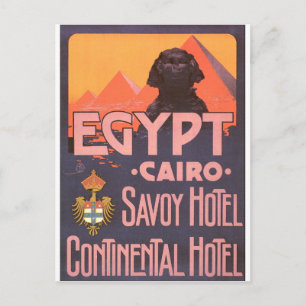 Kairo Ägypten Vintage-Reiseposter Postkarte
