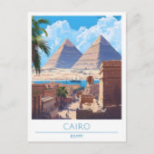 Kairo Ägypten Vintage Travel Postkarte (Vorderseite)