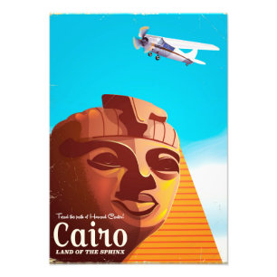Kairo Ägypten Vintages Reiseplakat Fotodruck