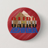 Kairo Ägyptische Pyramiden Button (Vorderseite)