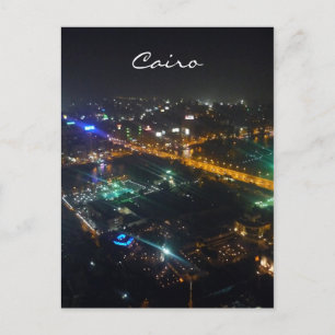 Kairo Ansicht Nacht Postkarte