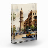 Kairo Aquarell Fotoblock (Links)