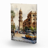 Kairo Aquarell Fotoblock (Rechts)
