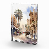 Kairo Aquarell Fotoblock (Rechts)