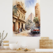 Kairo Aquarell Poster (Küche)