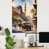 Kairo Aquarell Poster (Heimbüro)