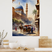 Kairo Aquarell Poster (Küche)