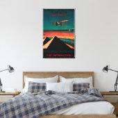 Kairo - Bagdad - Karachi Air Vintage Poster Leinwanddruck (Insitu (Schlafzimmer))