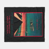 Kairo- - Bagdad- - Karatschi-Luft-Vintages Plakat Fleecedecke (Vorderseite (Horizontal))