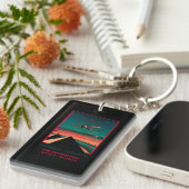 Kairo- - Bagdad- - Karatschi-Luft-Vintages Plakat Schlüsselanhänger (Vorderseite rechts)