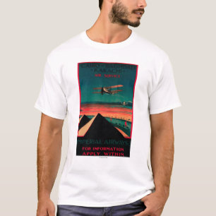 Kairo- - Bagdad- - Karatschi-Luft-Vintages Plakat T-Shirt