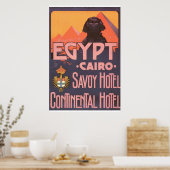Kairo Egypt Vintage Travel Poster (Küche)