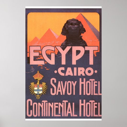 Kairo Egypt Vintage Travel Poster (Vorne)