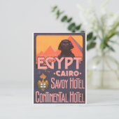 Kairo Egypt Vintage Travel Poster Postkarte (Stehend Vorderseite)