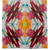 Kairo farbenfroh einzigartig Abstrakt Duschvorhang (Vorderseite)