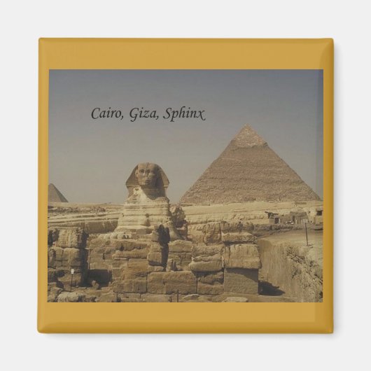Kairo, Gizeh, die Sphinx (St.K.) Magnet (Vorne)
