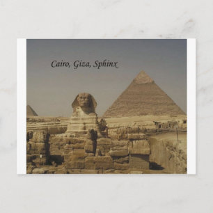 Kairo, Gizeh, die Sphinx (St.K.) Postkarte
