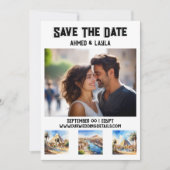 Kairo Hochzeit 3 Foto Wasserfarbenen Sehenswürdigk Save The Date (Vorderseite)