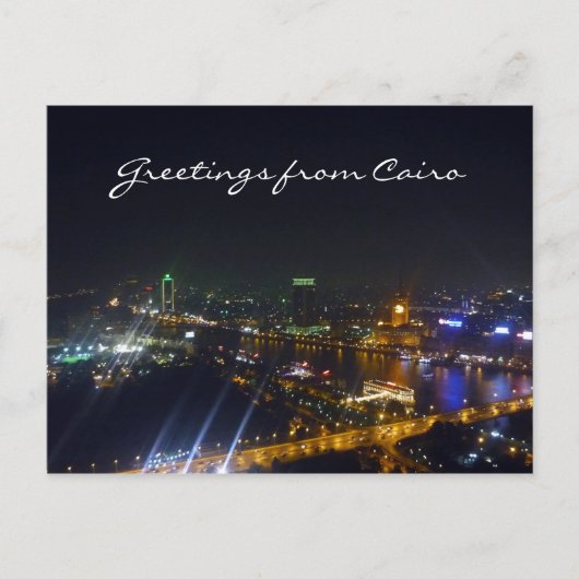 Kairo-Lichtgrüße Postkarte (Vorderseite)