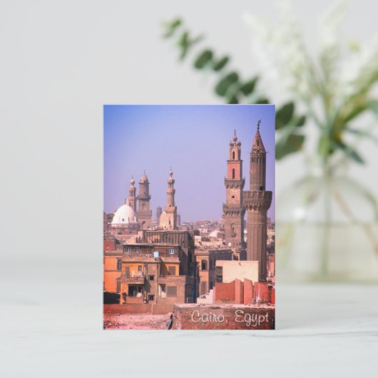 Kairo Minarets & Ancient City / Ägypten Postkarte (Stehend Vorderseite)