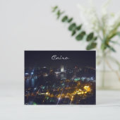 Kairo Nachtblick Postkarte (Stehend Vorderseite)
