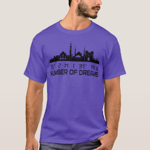 Kairo Skyline GPS koordiniert Ägypten 1 T-Shirt