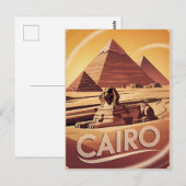 Kairo Vintag Postkarte (Vorne/Hinten)